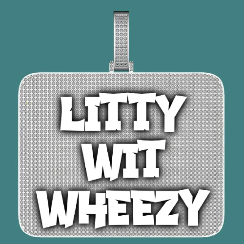 CUSTOM LETTER NECKLACE 3D BIG SQUARE sold by The GUU Shop