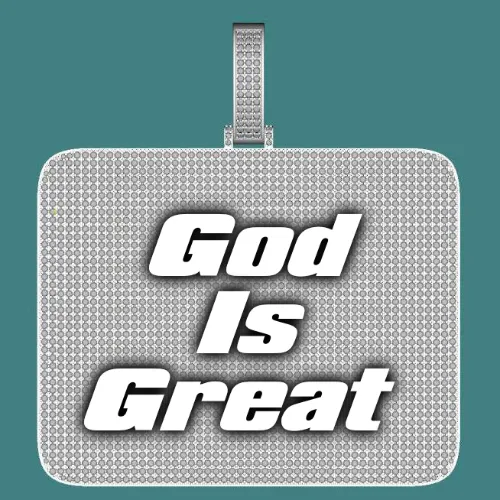 CUSTOM LETTER NECKLACE 3D BIG SQUARE sold by The GUU Shop