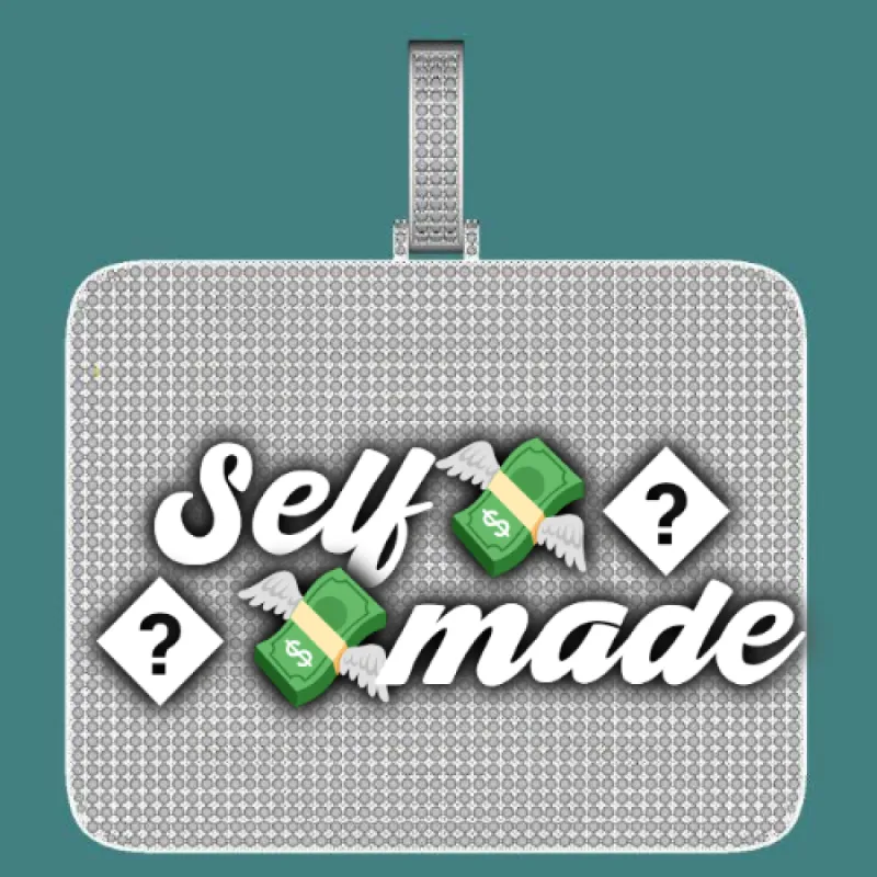 CUSTOM LETTER NECKLACE 3D BIG SQUARE sold by The GUU Shop