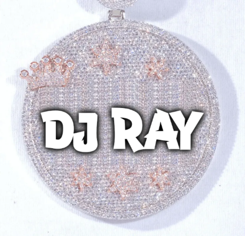 CUSTOM LETTER NECKLACE 3D BIG CROWN DISC sold by The GUU Shop