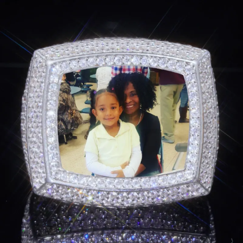 3D CUSTOM PICTURE ICED RING sold by The GUU Shop