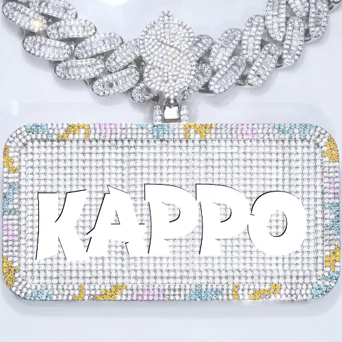 CUSTOM LETTER NECKLACE 3D COLORFUL SQUARE sold by The GUU Shop