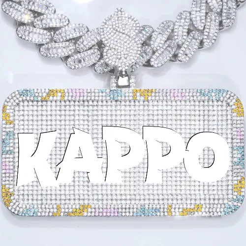 CUSTOM LETTER NECKLACE 3D COLORFUL SQUARE sold by The GUU Shop