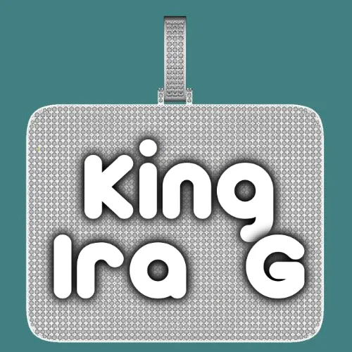 CUSTOM LETTER NECKLACE 3D BIG SQUARE sold by The GUU Shop