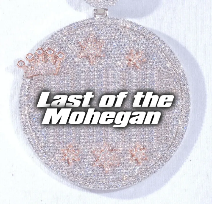 CUSTOM LETTER NECKLACE 3D BIG CROWN DISC sold by The GUU Shop