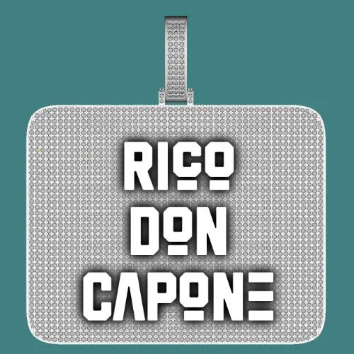 CUSTOM LETTER NECKLACE 3D BIG SQUARE sold by The GUU Shop