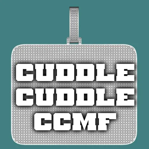 CUSTOM LETTER NECKLACE 3D BIG SQUARE sold by The GUU Shop