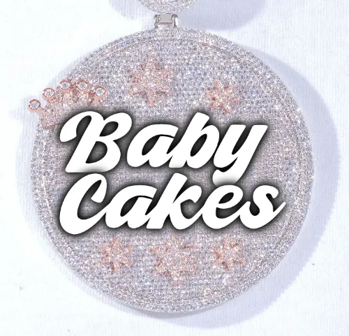 CUSTOM LETTER NECKLACE 3D BIG CROWN DISC sold by The GUU Shop