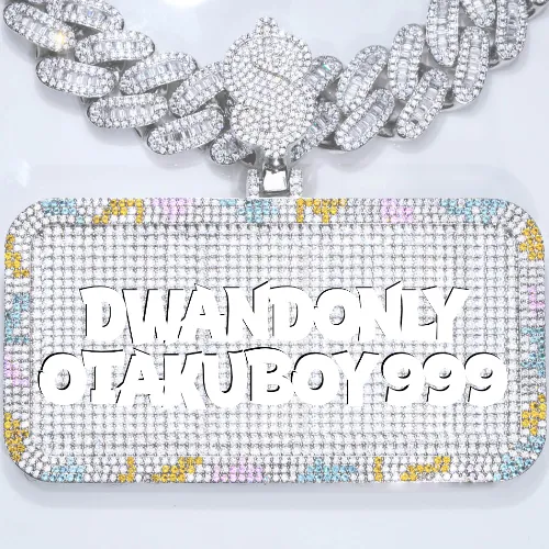 CUSTOM LETTER NECKLACE 3D COLORFUL SQUARE sold by The GUU Shop