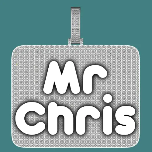 CUSTOM LETTER NECKLACE 3D BIG SQUARE sold by The GUU Shop