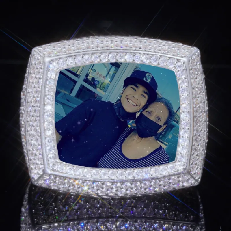 3D CUSTOM PICTURE ICED RING sold by The GUU Shop