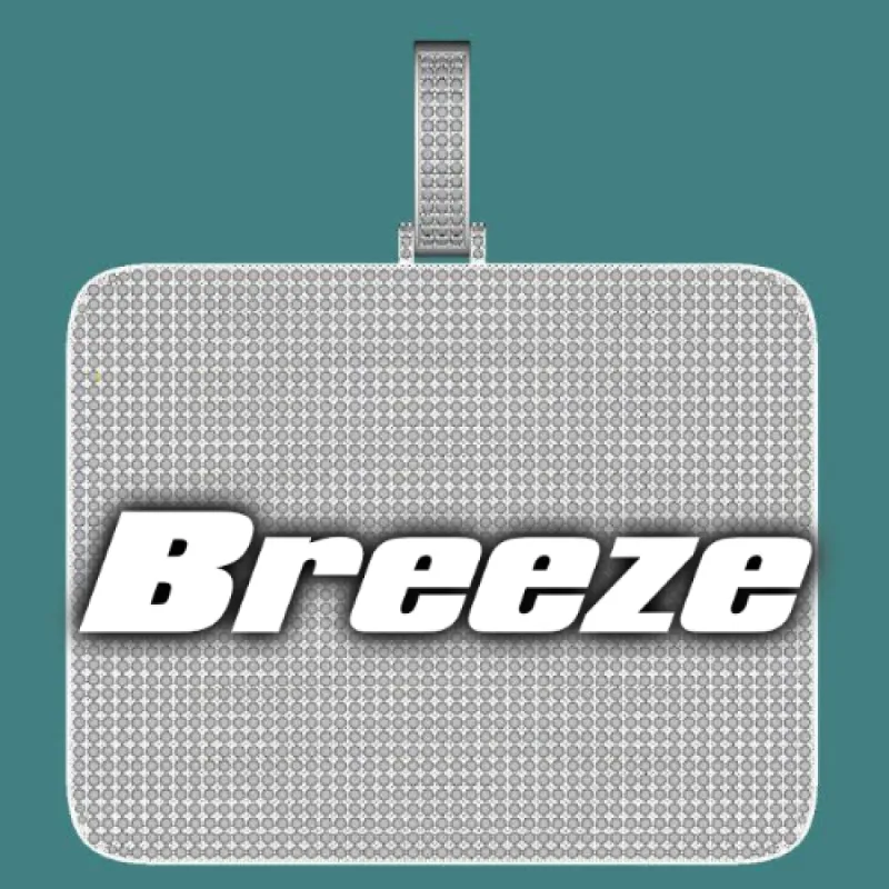 CUSTOM LETTER NECKLACE 3D BIG SQUARE sold by The GUU Shop