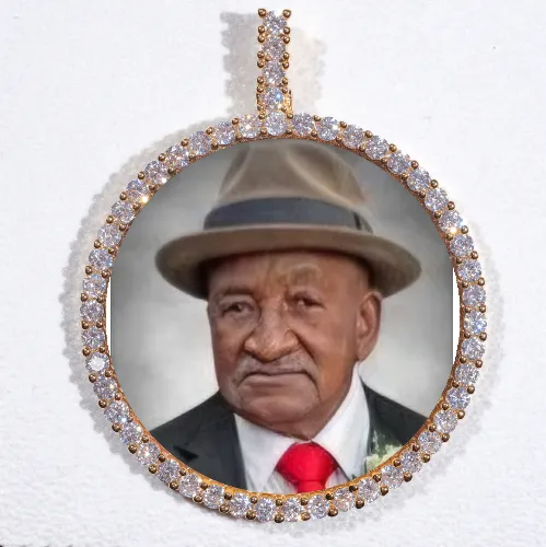 LARGE 3D CIRCLE CUSTOM PICTURE PENDANT sold by The GUU Shop