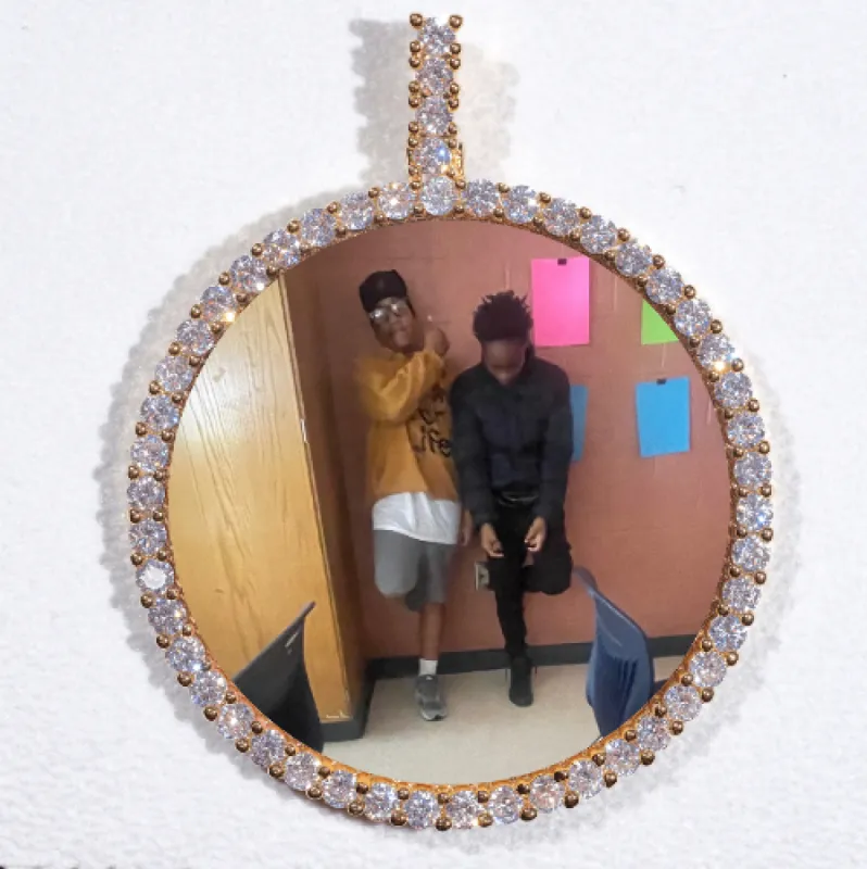 LARGE 3D CIRCLE CUSTOM PICTURE PENDANT sold by The GUU Shop