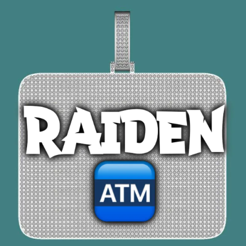 CUSTOM LETTER NECKLACE 3D BIG SQUARE sold by The GUU Shop