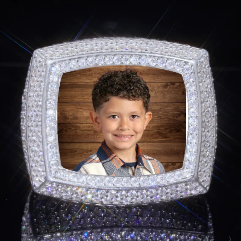 3D CUSTOM PICTURE ICED RING sold by The GUU Shop