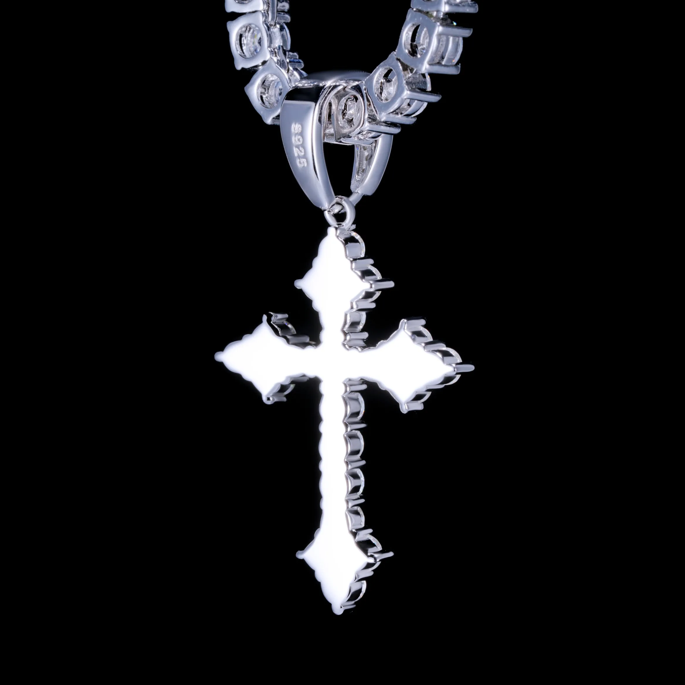 925S & VVS Moissanite Celtic Cross Necklace sold by The GUU Shop product image thumbnail 5