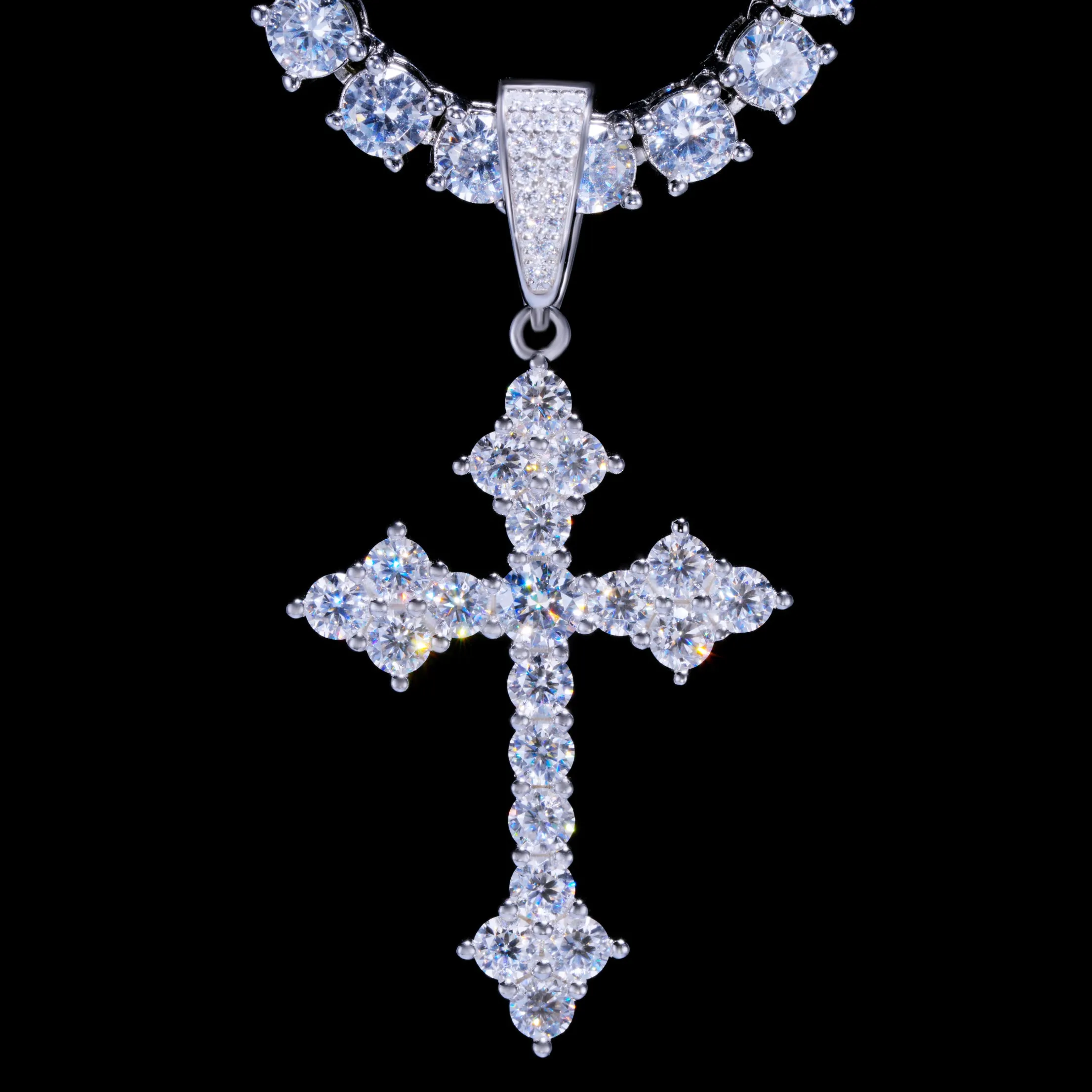 925S & VVS Moissanite Celtic Cross Necklace sold by The GUU Shop product image thumbnail 4