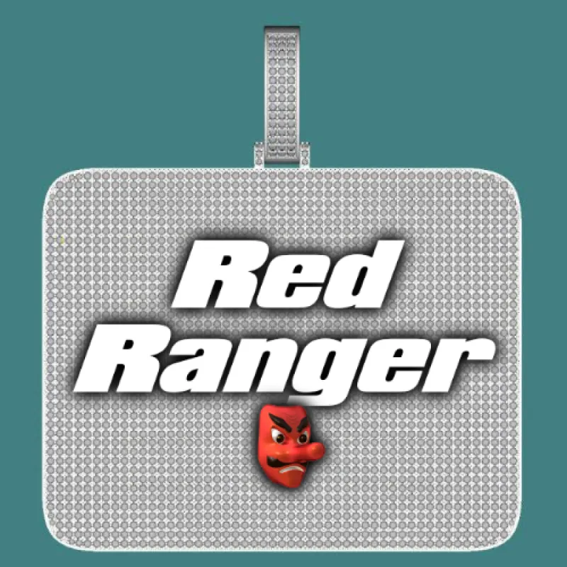 CUSTOM LETTER NECKLACE 3D BIG SQUARE sold by The GUU Shop