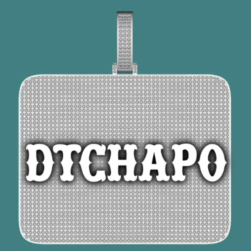 CUSTOM LETTER NECKLACE 3D BIG SQUARE sold by The GUU Shop