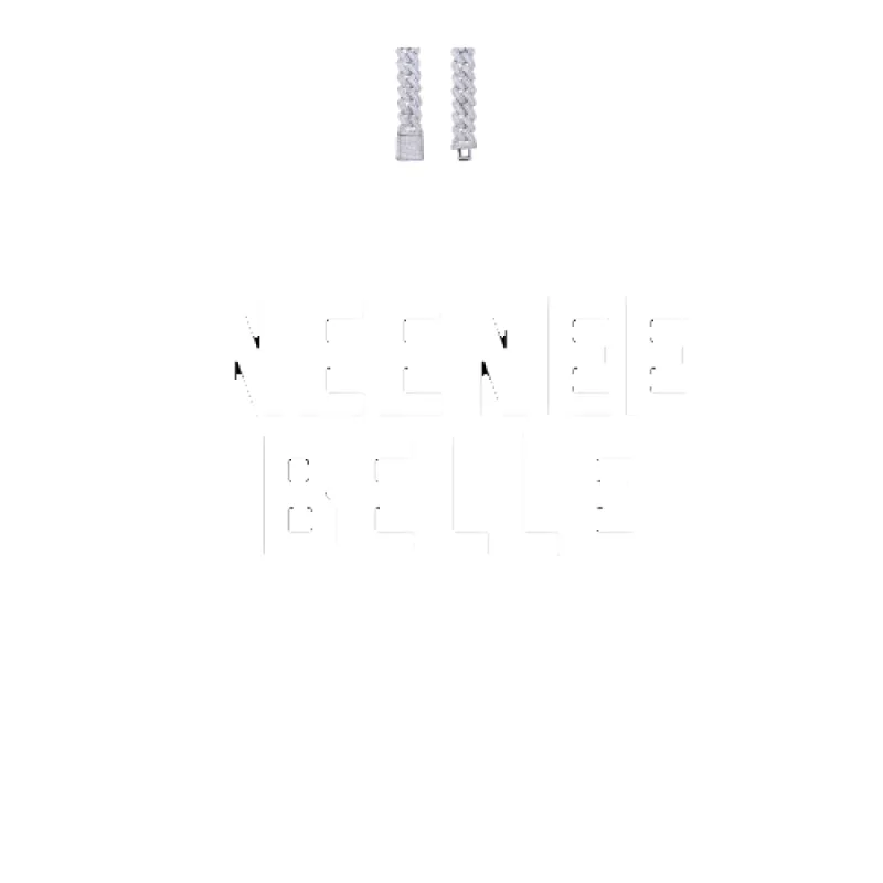 Custom Letters Baguette Two Layer Necklace made by The GUU Shop