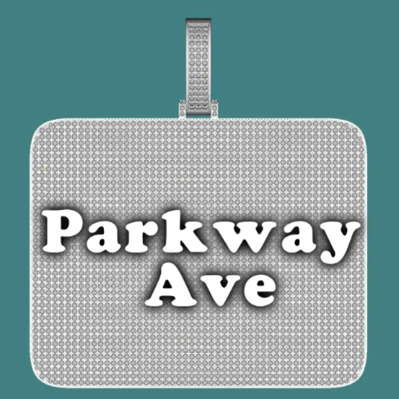 CUSTOM LETTER NECKLACE 3D BIG SQUARE sold by The GUU Shop