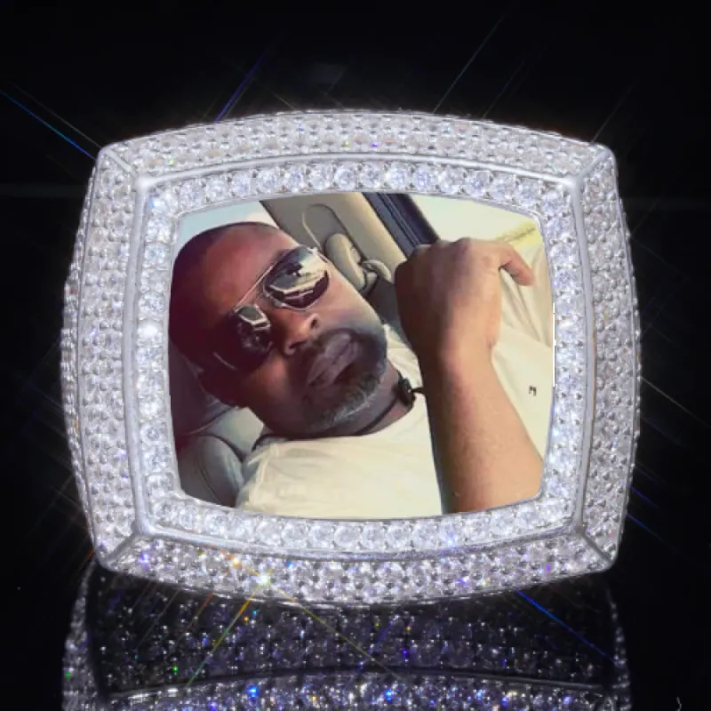 3D CUSTOM PICTURE ICED RING sold by The GUU Shop