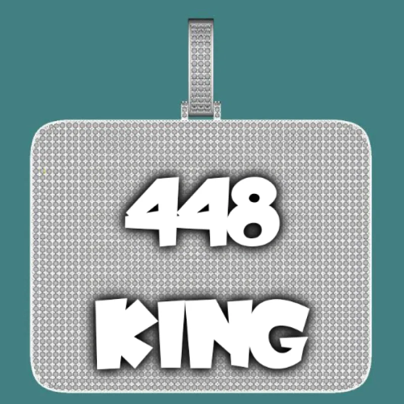 CUSTOM LETTER NECKLACE 3D BIG SQUARE sold by The GUU Shop