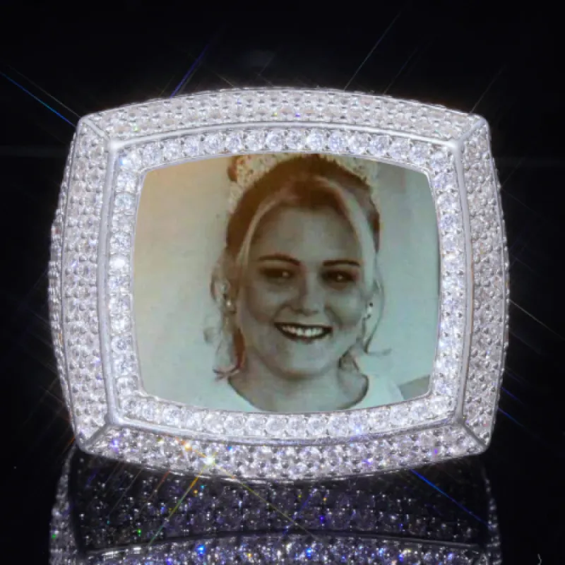 3D CUSTOM PICTURE ICED RING sold by The GUU Shop