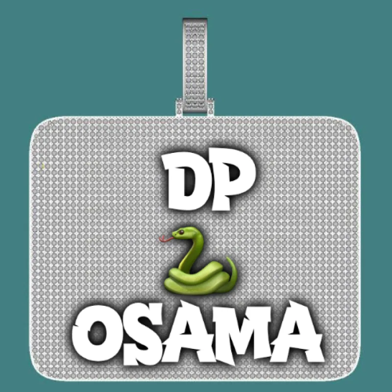 CUSTOM LETTER NECKLACE 3D BIG SQUARE sold by The GUU Shop