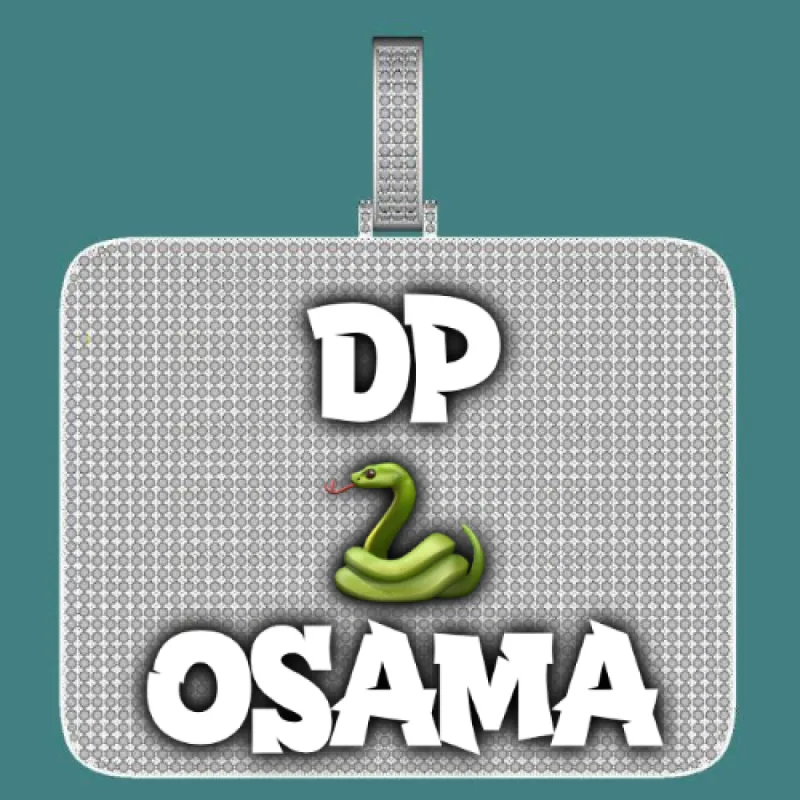 CUSTOM LETTER NECKLACE 3D BIG SQUARE sold by The GUU Shop