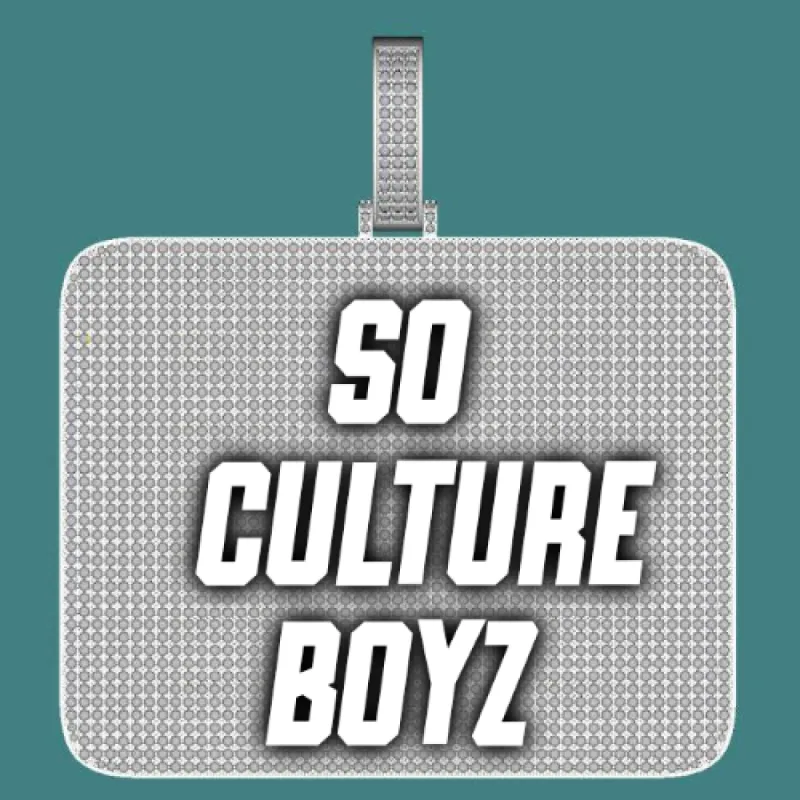 CUSTOM LETTER NECKLACE 3D BIG SQUARE sold by The GUU Shop