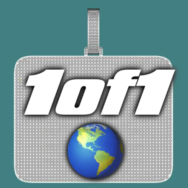 CUSTOM LETTER NECKLACE 3D BIG SQUARE sold by The GUU Shop