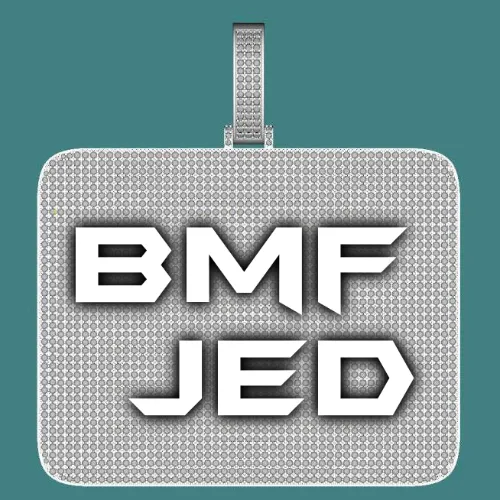 CUSTOM LETTER NECKLACE 3D BIG SQUARE sold by The GUU Shop