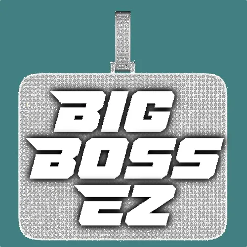 CUSTOM LETTER NECKLACE 3D BIG SQUARE sold by The GUU Shop