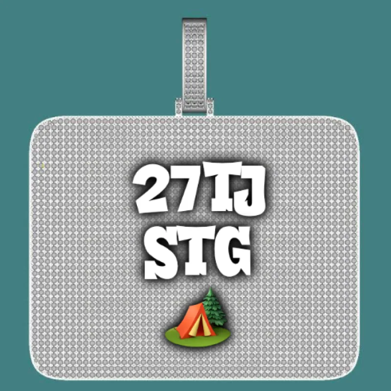 CUSTOM LETTER NECKLACE 3D BIG SQUARE sold by The GUU Shop