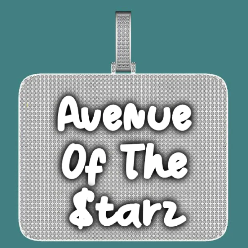 CUSTOM LETTER NECKLACE 3D BIG SQUARE sold by The GUU Shop