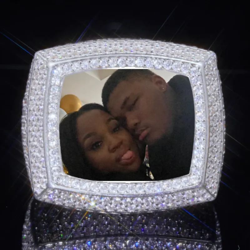 3D CUSTOM PICTURE ICED RING sold by The GUU Shop