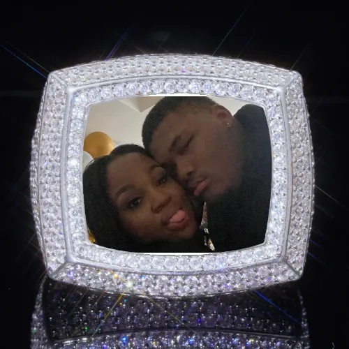 3D CUSTOM PICTURE ICED RING sold by The GUU Shop