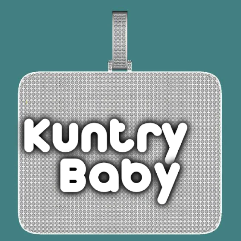 CUSTOM LETTER NECKLACE 3D BIG SQUARE sold by The GUU Shop