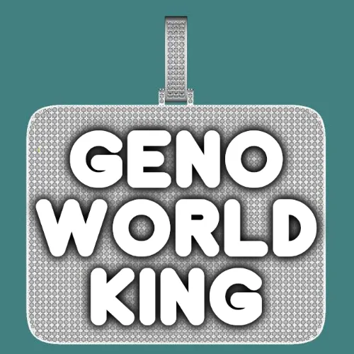 CUSTOM LETTER NECKLACE 3D BIG SQUARE sold by The GUU Shop