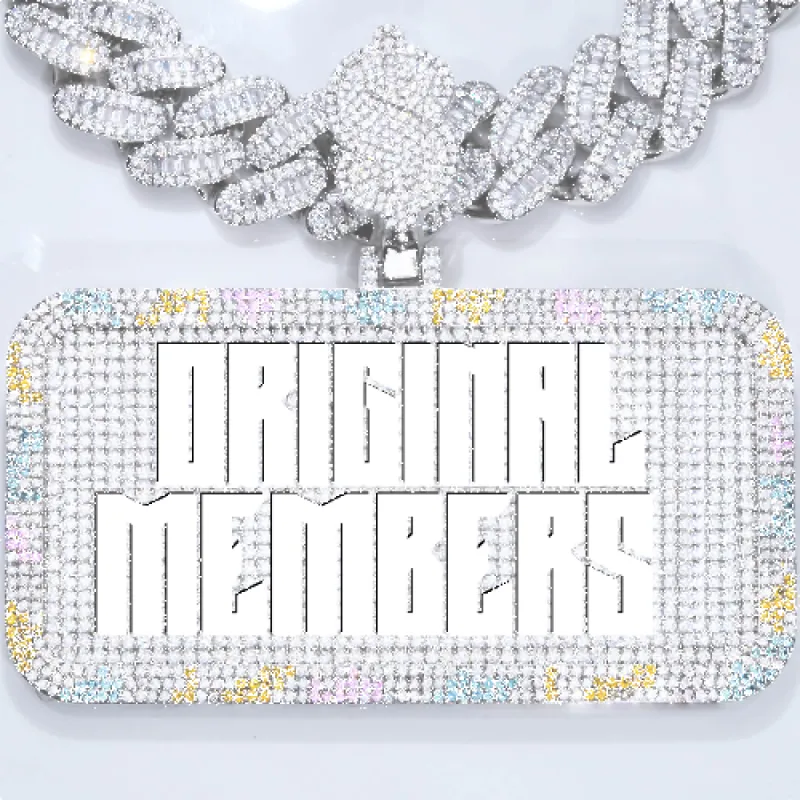 CUSTOM LETTER NECKLACE 3D COLORFUL SQUARE sold by The GUU Shop