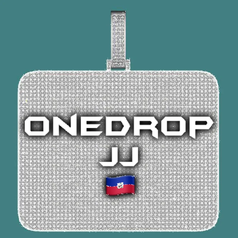 CUSTOM LETTER NECKLACE 3D BIG SQUARE sold by The GUU Shop