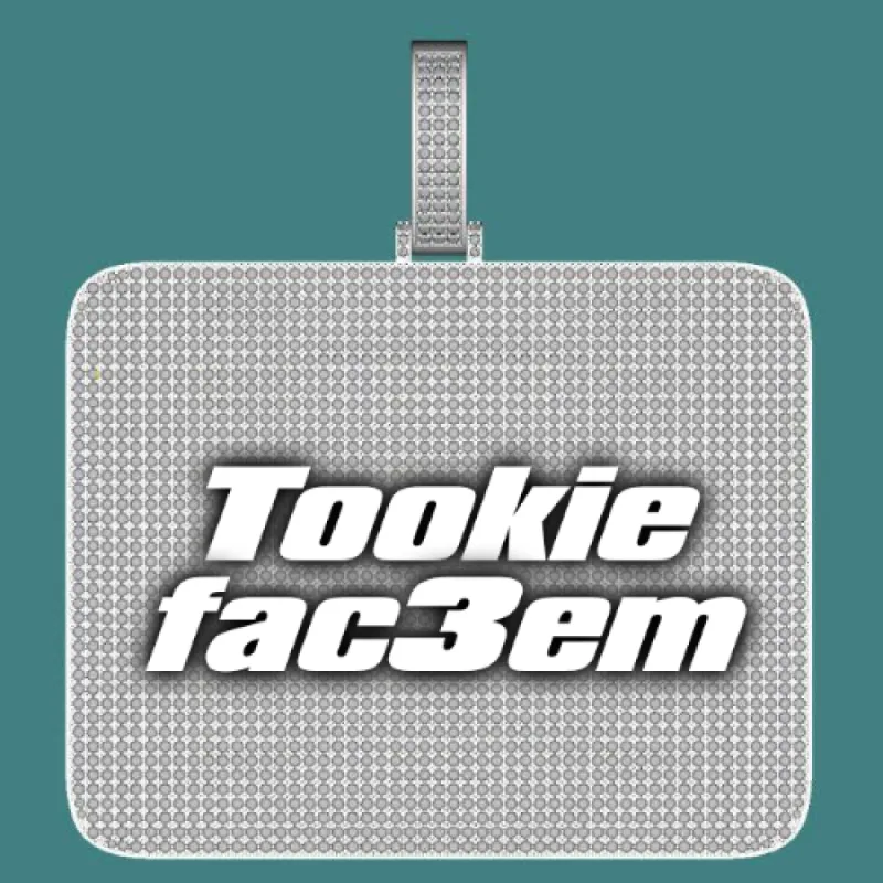 CUSTOM LETTER NECKLACE 3D BIG SQUARE sold by The GUU Shop