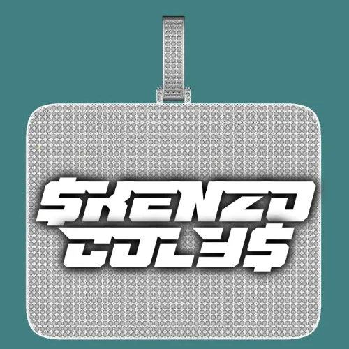 CUSTOM LETTER NECKLACE 3D BIG SQUARE sold by The GUU Shop