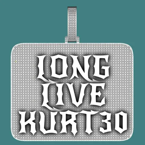 CUSTOM LETTER NECKLACE 3D BIG SQUARE sold by The GUU Shop