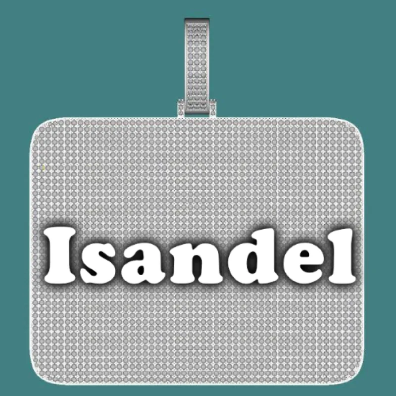 CUSTOM LETTER NECKLACE 3D BIG SQUARE sold by The GUU Shop