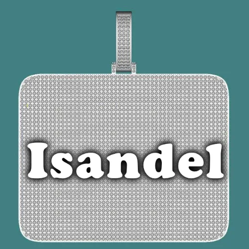 CUSTOM LETTER NECKLACE 3D BIG SQUARE sold by The GUU Shop