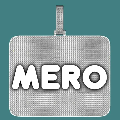 CUSTOM LETTER NECKLACE 3D BIG SQUARE sold by The GUU Shop