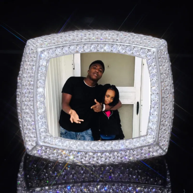 3D CUSTOM PICTURE ICED RING sold by The GUU Shop